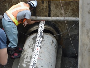 岩沼市遊水池_流入管