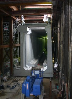 日比谷共同溝工事_ヤード作業