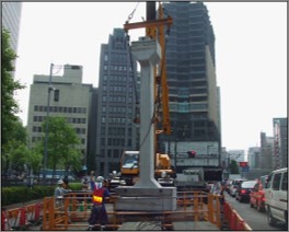 日比谷共同溝工事_吊り下し